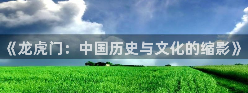 免费看漫画奇漫屋：《龙虎门：中国历史与文化的缩影》